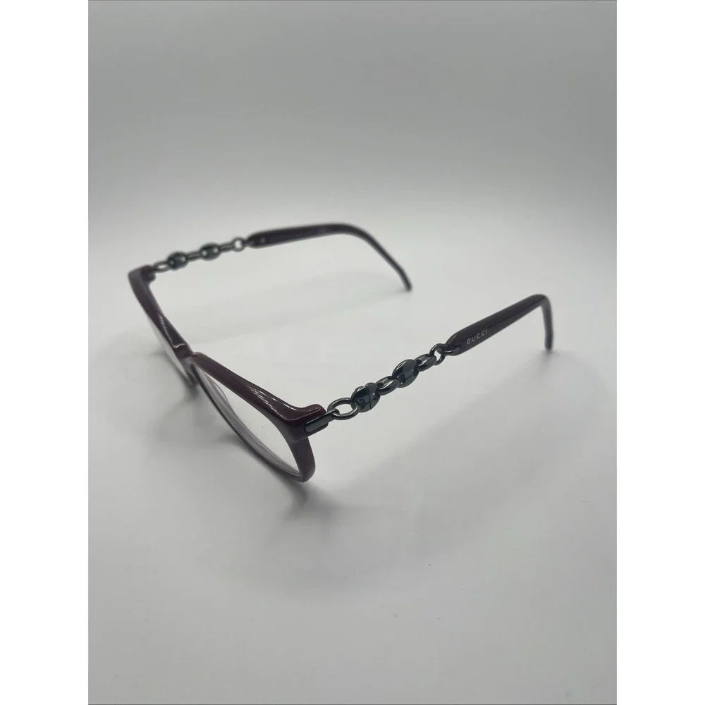Gucci GG 3624 IDV Square Burgundy Chain Eyeglasses Frame 130mm #325